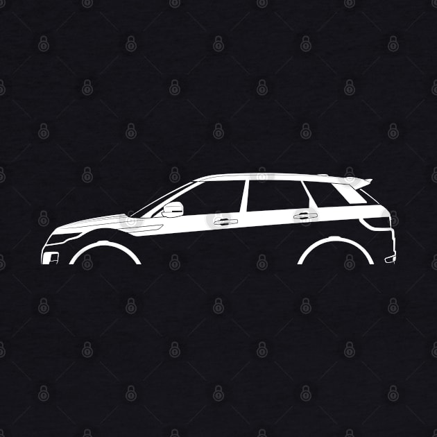 Range Rover Evoque (2011) Silhouette by Car-Silhouettes